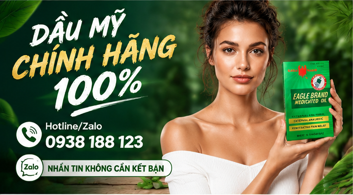 Dầu Gió Con Ó Mỹ Chính Hãng - Giá Tốt Nhất Tại TPHCM | daumy.com