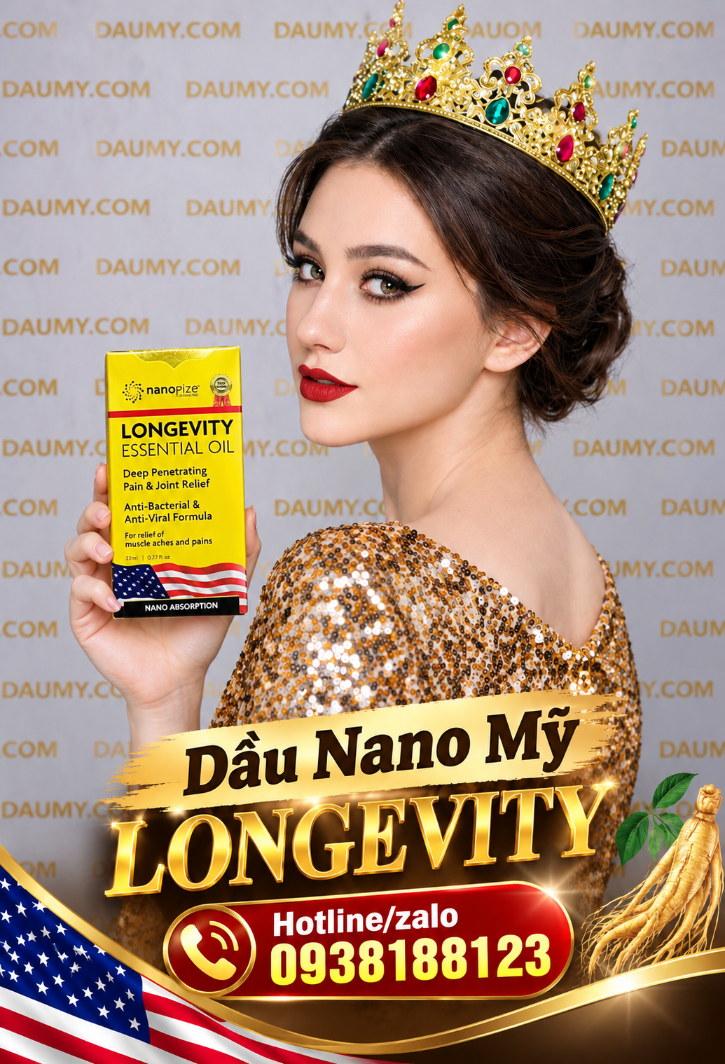 dầu gió Mỹ Longevity chính hãng